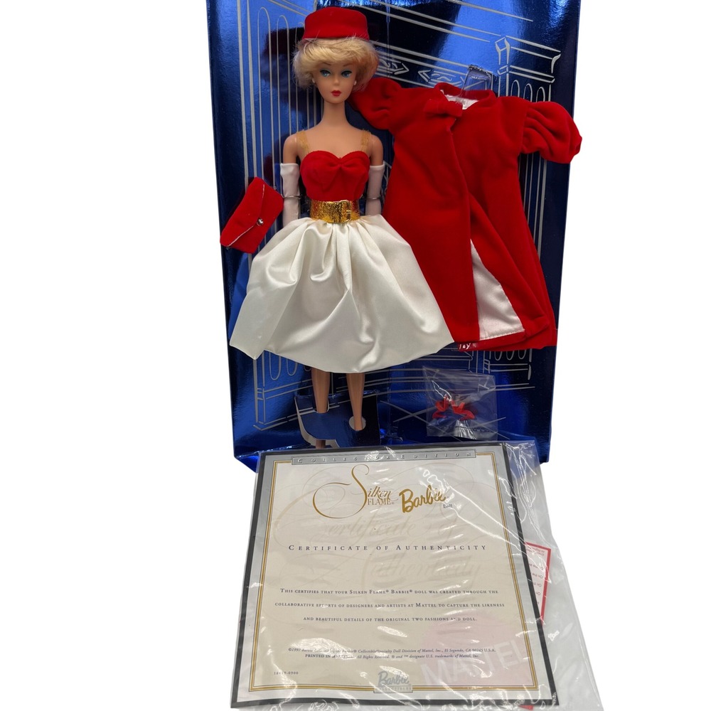 1997 Barbie Silken Flame Collector Edition Doll 18449 w/ COA Mattel